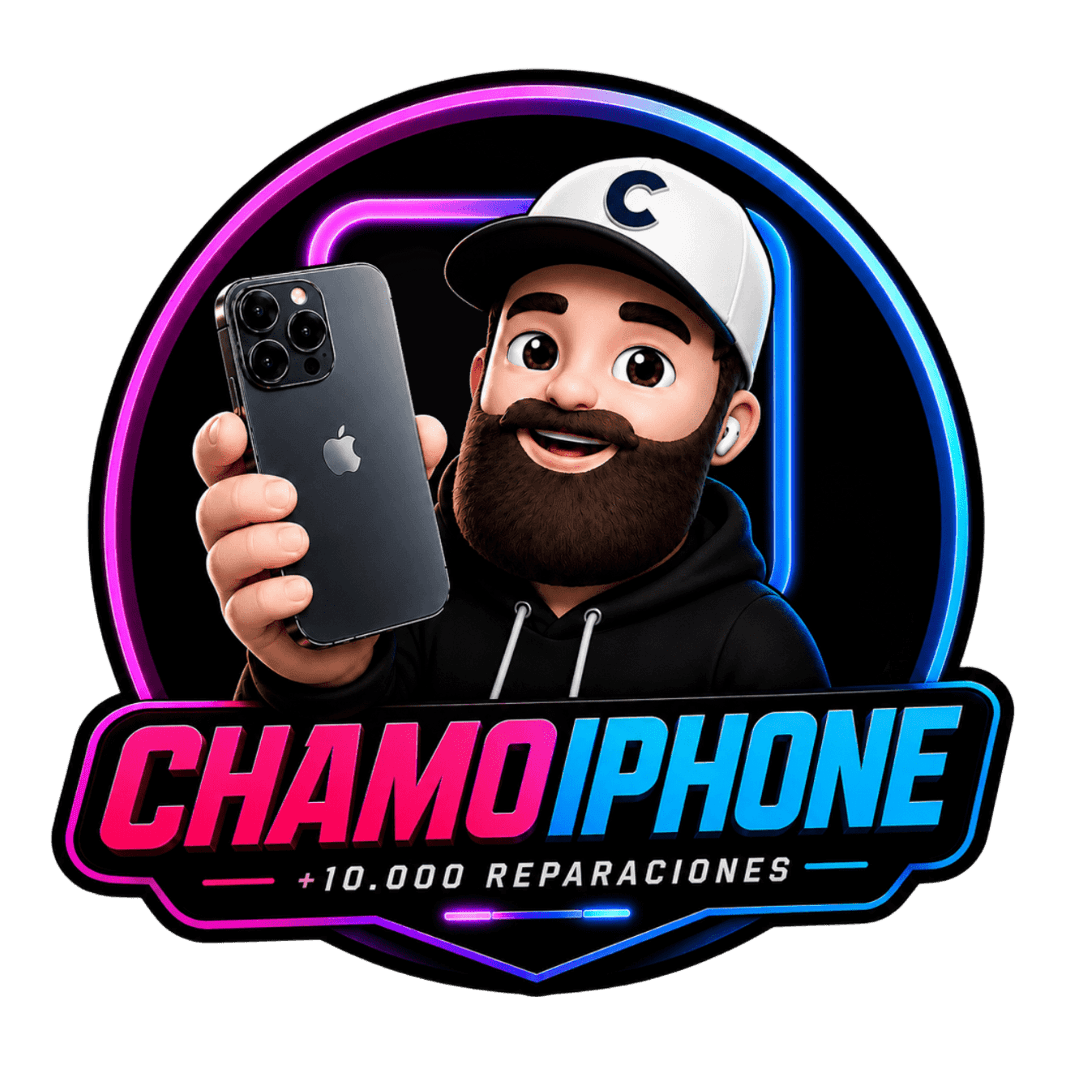 Logo oficial de ChamoiPhone, servicio técnico y venta de iPhone